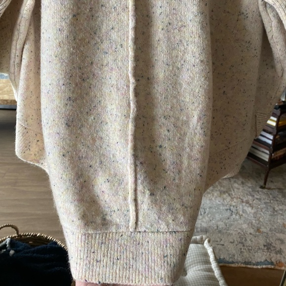NWT - LOFT - Cape Mock Neck Sweater - Cream (tunic style) - Medium Petite - Picture 9 of 11